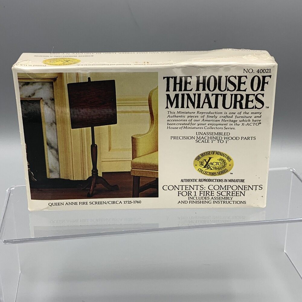 The House of Miniatures Fire Screen Dollhouse Kit 40021 X-ACTO Sealed NOS